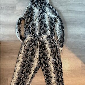Juicy Couture snakeskin tracksuit size small